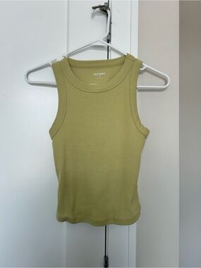 Old Navy Snug Rib Muscle Tank in Spring Pastel Green